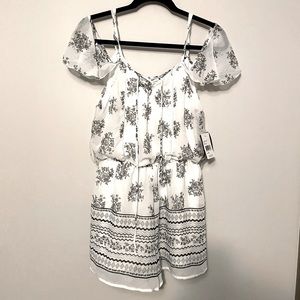Cold shoulder romper